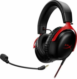 HyperX Cloud III Wired Gaming Headset - Zwart/Rood (PC, PS5, Xbox Series X/S) 14 HyperX Cloud III Wired Gaming Headset - Zwart/Rood (PC, PS5, Xbox Series X/S) -Nintendo Winkel 1935177