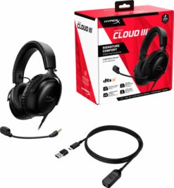 HyperX Cloud III Wired Gaming Headset - Zwart (PC, PS5, Xbox Series X/S) 17 HyperX Cloud III Wired Gaming Headset - Zwart (PC, PS5, Xbox Series X/S) -Nintendo Winkel 1935185
