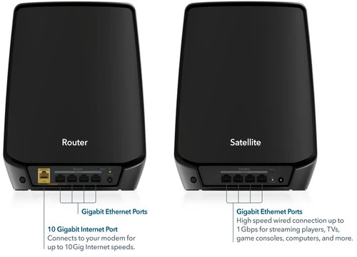 Netgear Orbi RBK862S Zwart 2-Pack 2 Netgear Orbi RBK862S Zwart 2-Pack - Afbeelding 2