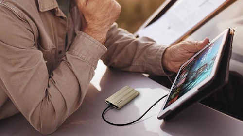 Samsung Portable SSD T7 Shield 1TB Beige - Duo Pack 4 Samsung Portable SSD T7 Shield 1TB Beige - Duo Pack - Afbeelding 4