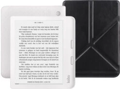 Kobo Libra 2 Wit + BlueBuilt Book Case Zwart