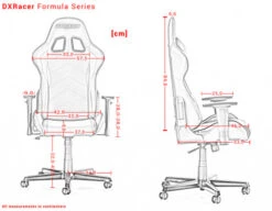 DXRacer FORMULA F08-NW Gaming Chair - Zwart/Wit -Nintendo Winkel 1950834