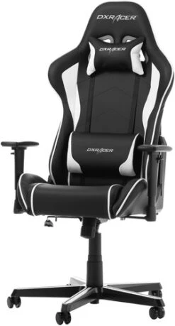 DXRacer FORMULA F08-NW Gaming Chair - Zwart/Wit