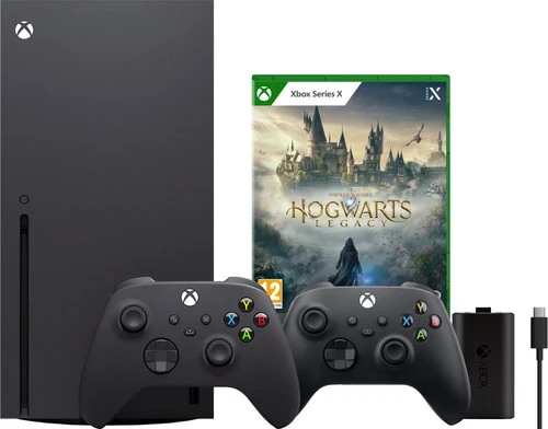 Xbox Series X + Hogwarts Legacy + Microsoft Xbox Controller Zwart + Play & Charge Kit 1 Xbox Series X + Hogwarts Legacy + Microsoft Xbox Controller Zwart + Play & Charge Kit