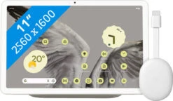 Google Pixel Tablet 256GB Wifi Creme + Chromecast HD Met Google TV