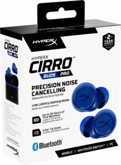 HyperX Cirro Buds Pro True Draadloze Gaming Oortjes - Blauw -Nintendo Winkel 1956318