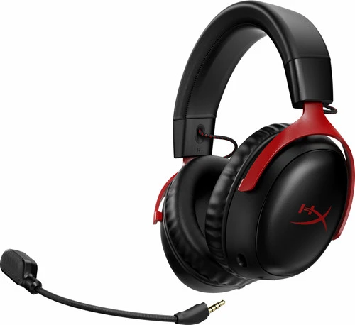 HyperX Cloud III Wireless Gaming Headset - Zwart/Rood(PC, PS5, PS4) 5 HyperX Cloud III Wireless Gaming Headset - Zwart/Rood(PC, PS5, PS4) - Afbeelding 5