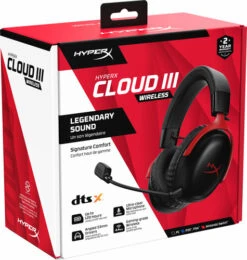 HyperX Cloud III Wireless Gaming Headset - Zwart/Rood(PC, PS5, PS4) 16 HyperX Cloud III Wireless Gaming Headset - Zwart/Rood(PC, PS5, PS4) -Nintendo Winkel 1960440