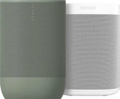 Sonos Move 2 Groen + Sonos One SL Wit