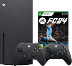 MICROSOFT Xbox Series X + EA Sports FC 24 + Tweede Controller Zwart
