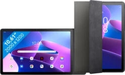 Lenovo Tab M10 Plus (3e Generatie) 2023 10.6 Inch 128GB Wifi Grijs + Book Case Grijs