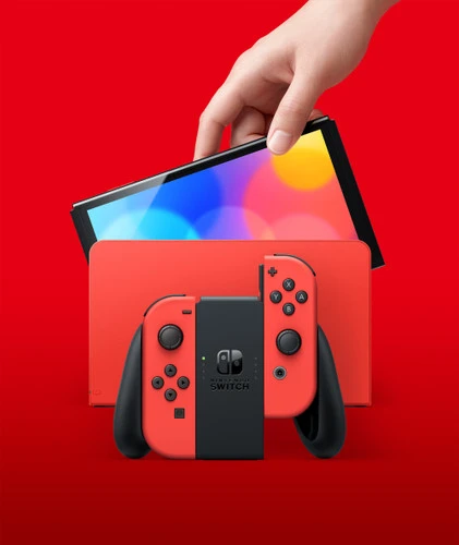 Nintendo Switch OLED Super Mario Editie + BlueBuilt Beschermhoes 10 Nintendo Switch OLED Super Mario Editie + BlueBuilt Beschermhoes - Afbeelding 10