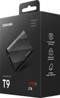 Samsung T9 Portable SSD 2TB Zwart - Duo-Pack -Nintendo Winkel 1976624 1