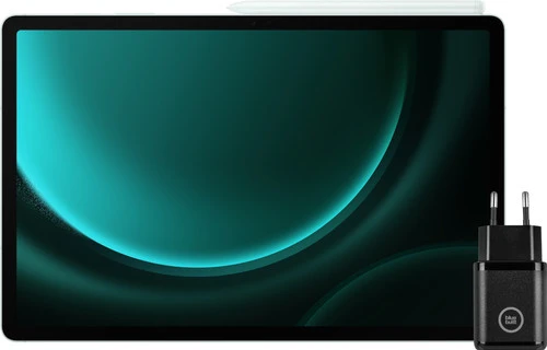 Samsung Galaxy Tab S9 FE Plus 128GB Wifi Groen + BlueBuilt Oplader 1 Samsung Galaxy Tab S9 FE Plus 128GB Wifi Groen + BlueBuilt Oplader