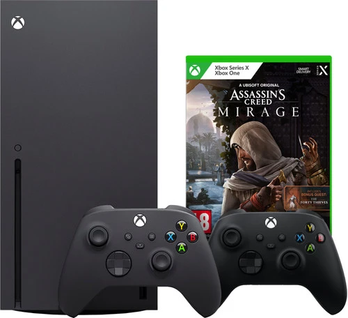 MICROSOFT Xbox Series X + Assassin's Creed: Mirage + Tweede Controller Zwart 1 MICROSOFT Xbox Series X + Assassin's Creed: Mirage + Tweede Controller Zwart