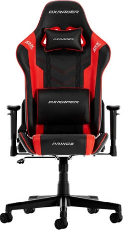 DXRacer PRINCE L Versie 2023 Gamestoel - Zwart/Rood -Nintendo Winkel 1980531