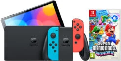 Nintendo Switch OLED Rood/Blauw + Super Mario Bros. Wonder