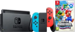 Nintendo Switch Rood/Blauw + Super Mario Bros. Wonder