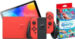 Nintendo Switch OLED Super Mario Editie + Nintendo Switch Sports