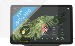 Google Pixel Tablet 128GB Wifi Grijs En Oplaaddock Met Speaker + BlueBuilt Screenprotector