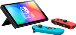 Nintendo Switch OLED Rood/Blauw + Mario Kart 8 + 3 Maanden Nintendo Online + Beschermhoes -Nintendo Winkel 1991223