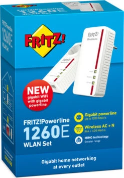 AVM FRITZ!Powerline 1260E WLAN Set International WiFi 1200 Mbps 2 Adapters -Nintendo Winkel 927244 1